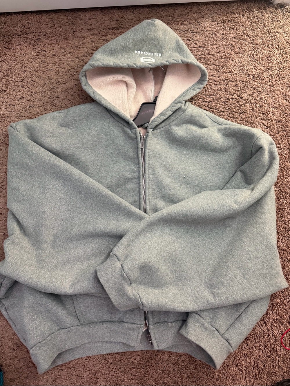 Balenciaga Gray Unity Zipup